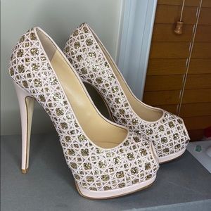Giuseppe Zanotti glitter platform heel